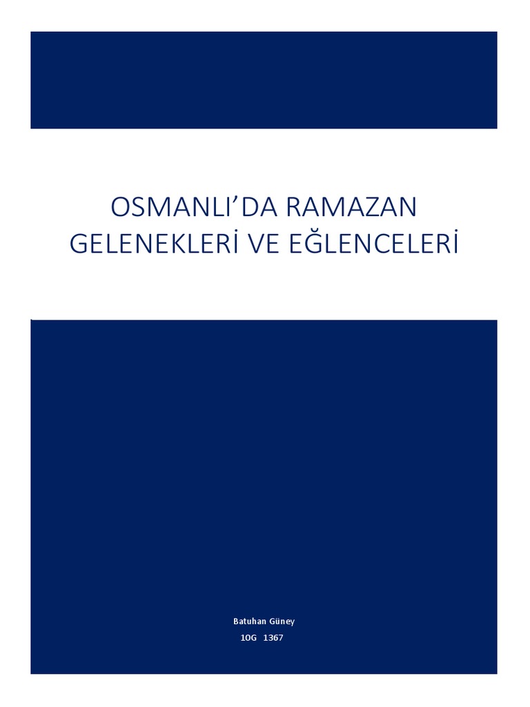Osman Egin ile Ramazan Notları