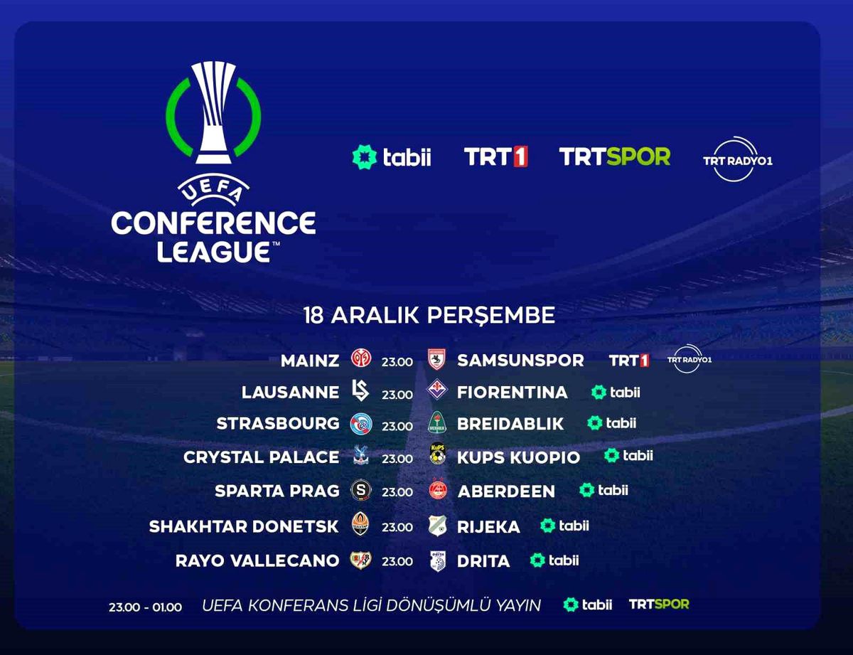 UEFA Avrupa Ligi Konferans Ligi Öne Çıkan Maçlar